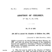 Adoption of Children Act Amendment Act 1926